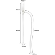 Pompe Siphon PE Alimentaire - joint PE - Grand Modèle - déb. 21L/mn_2