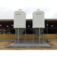 Silo d'aliment d'élevage à cône axial translucide - Capacité 9 et 22m3 - Ø2325 - Star_2