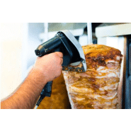 Couteau à kébab électrique professionnel avec bloc d'alimentation 120 kg/jour_2