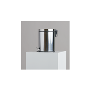 Poubelle à pédale en acier inoxydable 3L - avec seau intérieur en plastique - SKU: H-776-P49003_2