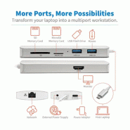 Tripp Lite U442-DOCK11-S station d'accueil USB 3.2 Gen 2 (3.1 Gen 2) Type-C Argent_2