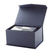 Bloc en verre - transparent - livré dans boîte cadeau bleue - 250g_2