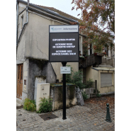 Panneau d'affichage lumineux LED dynamique pour mairie - fixation murale ou sur mât - FULL COLOR - haute luminosité_2