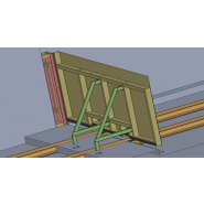 Portail / portillon anti-inondation - Protection d'accès à rail - Hauteur max. 2,5 m - Joint EPDM - Revêtement antirouille_2