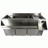 Table réfrigérée 3 portes avec bar à cocktails l1600mm 7489.6005 COMBISTEEL_2