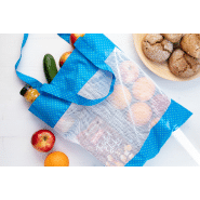 Sac shopping personnalisé en polyester 190T avec maille et impression en sublimation_2