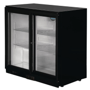 Arrière-bar 2 portes avec vitres coulissantes - 180 bouteilles - Éclairage LED - Refroidissement assisté_2
