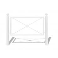 Barrière de ville en acier avec cadre rectangulaire et croisillons carrés