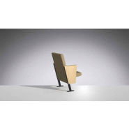 Fauteuil de conférence design et flexible avec tablette écritoire - Divina - configurable sur sols plats et gradins_3