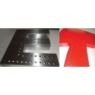 Lettrage 3D pleine aluminium - lettres laquées époxy double traits point par point - relief 10 à 100 mm_2