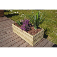 Bac Oslo 80 x 40 x H. 28 cm - Pin classe 3 FSC® - Design original et robuste_2