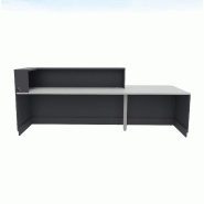 Bureau d'accueil mixte avec PMR Delta Plus - Mobel Linea - 242, Gauche, Anthracite_3