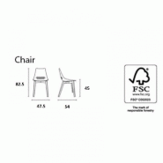 Lot de 2 chaises JAM W - assise bicolore nougat et blanche - piétement hêtre blanchi - design moderne et fabrication italienne_2
