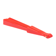 Éventail en polyester RPET avec nervures en PP - Couleur rouge - Poids 47g_2