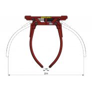 BKP - Pince à balle pour balles rondes Wifo - 250 kg - 1500 kg capacité maximale - bras tubulaires ergonomiques_2