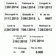 Boite de 43 200 Étiquettes à adhésif Permanent - SATO JUDO FOOD/PROMO_2