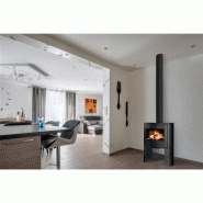 Poêle à bois Pacco haut en fonte - horizontal - 10kW - dimensions 70x87x43 cm - bûches 50 cm - classe A+_2