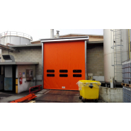 Porte rapide industrielle ZipGO Atex - conforme aux normes ATEX, anti-déflagration, pour environnements à haut risque d'explosion_2