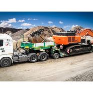 Gigamax - semi-remorque extra-surbaissée - 4 à 6 essieux, suspension hydraulique, équipement d'essieux pendulaires_2