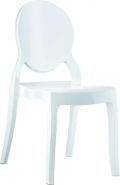 Lot de 6 chaises - Polycarbonate - Médaillon Elizabeth_2