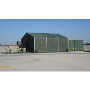 Base vie - tente militaire HTS tentiQ Government Authority - largeur 5.50m à 10,00m - résistante aux températures extrêmes et vents jusqu'à 100 km/h_2