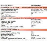 Groupe électrogène diesel MOSA GE 20000 KS/GS - 18 kVA triphasé - compact et insonorisé_2