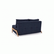 Canapé design Cubed 02 Wood convertible - Lit 160x200 cm - Tissu Mixed Dance Blue - Innovation Living_2