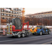 Remorque porte-engin  double essieu pour mini-pelles, nacelles élévatrices - 2 roues - DIGGER PLANT - 543-2813-27-2-13_2