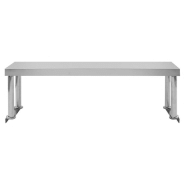 Vidaxl étagère de table de travail 120x30x35 cm acier inoxydable 51192_2