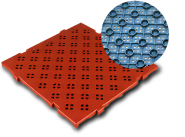 Caillebotis en LLDPE - Norme Europe - Résistance aux chocs - Coloris blanc, gris ou brique_2