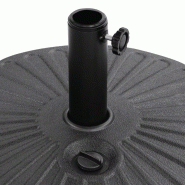 Pied de parasol noir 20L | Bolero - FS231_2