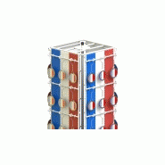 Présentoir / comptoir tournant - 48 broches - fond personnalisable - métal_2