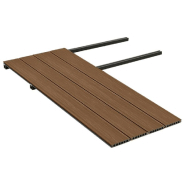 Vidaxl panneaux de terrasse et accessoires wpc marron/gris 10 m² 4 m 3070470_2