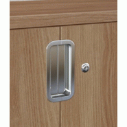 Armoire basse a portes battantes tak - MOBEL LINEA - acacia foncé_2