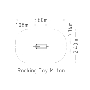 Jeu sur ressort à bascule Milton - réf 8000947 - Hags - 1 place - Rouge - Fondation à enterrer_2