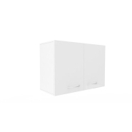 Meuble haut de laboratoire - rangement verrerie, produits et classeurs - mélaminé blanc - 1 ou 2 portes pleines_2