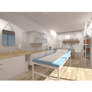 Studio Medibox Maxi - 28 m2 - Salle d'attente, salle d'eau et salle de consultation - Livraison en 2 heures_3