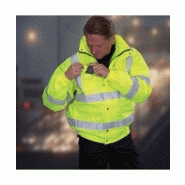 Veste blouson de travail haute visibilité jaune ou orange fluo_2
