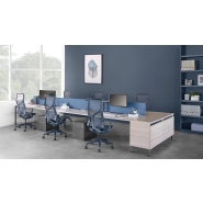 Bureau open space moderne et évolutif avec dispositifs de rangement personnalisés - Herman miller - Layout studio_2