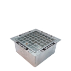 Cendrier Droppit basic - acier galvanisé, résistant à la corrosion, avec grille pour petits déchets_2