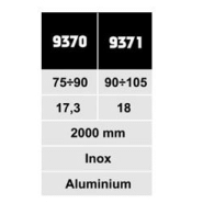 Équilibreur de charges enrouleur 9370-9371 - câble inox - corps aluminium - capacité 75 à 105 kg_2