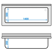 Plonge batterie 160x70cm sur meuble_2