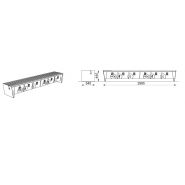 Ebq110-02 - Banc connecté MMCité 1 a.S. - 6 caissons verrouillables - Hauteur 440 mm_2