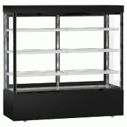 Vitrine réfrigérée pour pâtisserie MADRID - 1800 mm - 3 étagères - Noir_2