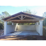 Abris charpente en bois avec une large variété de finitions lasurées, des solutions d'éclairage_2