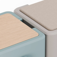 Siège scolaire modulaire, conçus pour créer des espaces de travail collaboratifs polyvalents - Pie_2