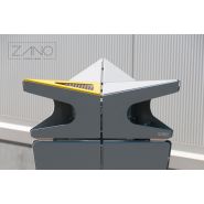 Poubelle publique Jester - Zano - 38L - avec cendrier et personnalisation des couleurs_2