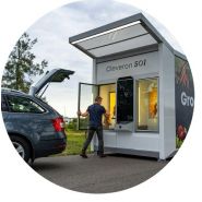 Cleveron 501 - Robot point de collecte en extérieur pour produits d'épicerie - rapide et pratique_2