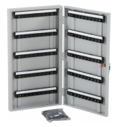 Armoire de rangement à clés - 30, 60, 100 ou 200 clés - Hauteur 400 ou 650mm - Profondeur 70 ou 120mm - Largeur 350mm - Poids 4 à 12kg - Coloris gris - Verrou à cylindre (2 clés)_2