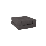 Fauteuil futon convertible Mini Cube - gris foncé - chaise, lit et pouf avec matelas futon confortable_2